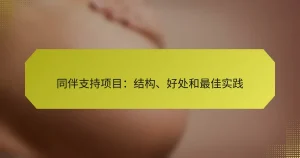 同伴支持项目:结构、好处和最佳实践