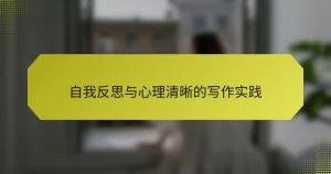 自我反思与心理清晰的写作实践